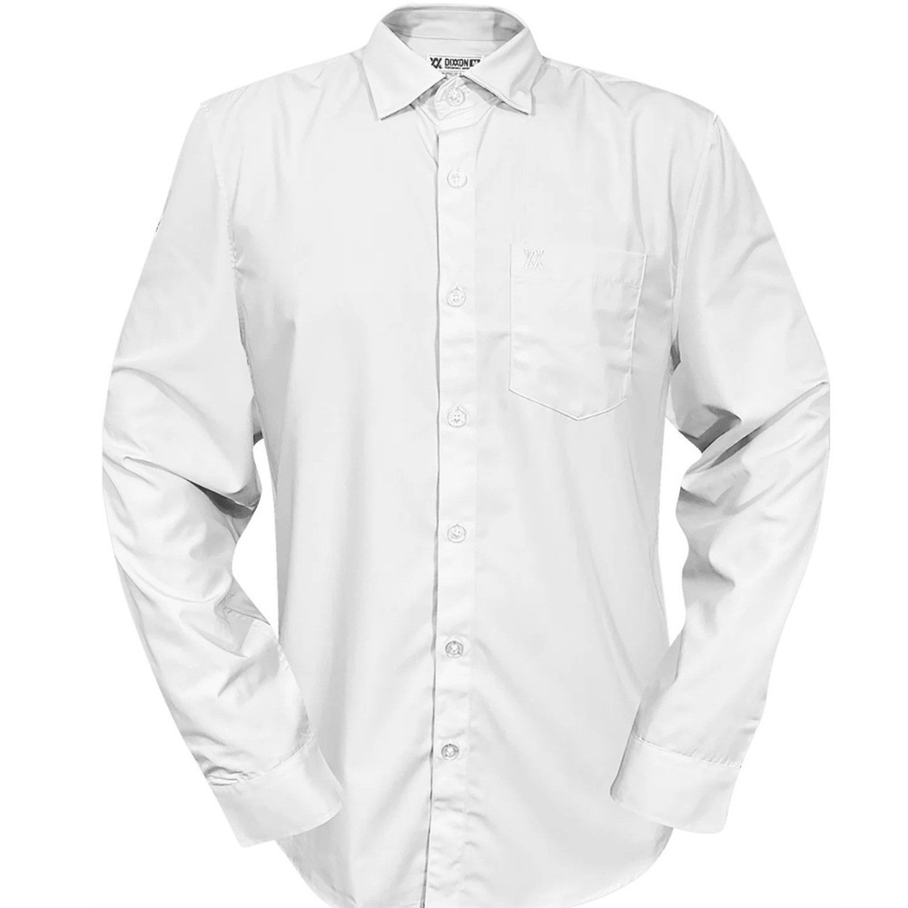 Dixxon Performance Bamboo Shirt Mens XS White Biker Streetwear Business Casual